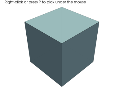 Picking a Point on the Surface of a Mesh
